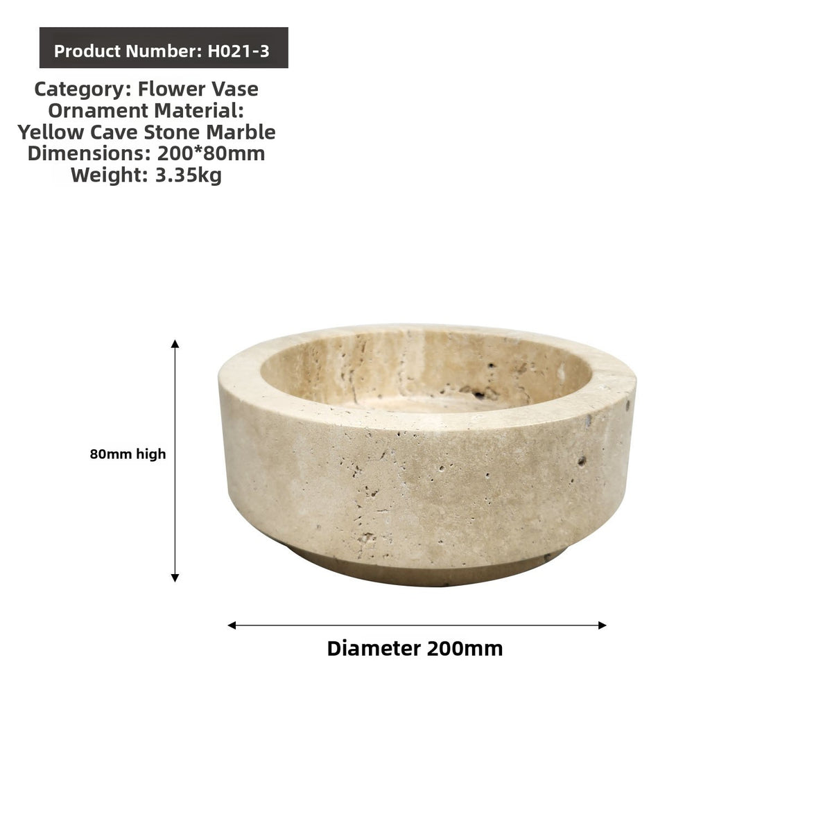 Modern Minimalist Stone Flower Vase