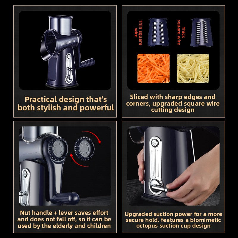 Household Multifunctional Drum Vegetable Slicer Grater