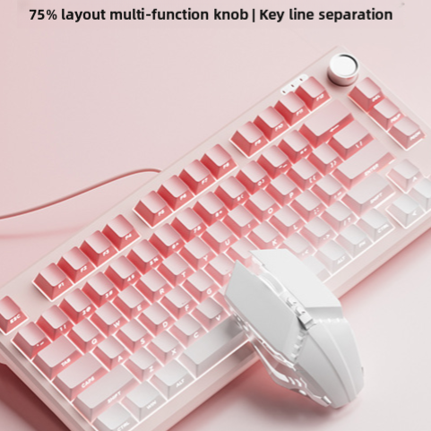 Compact mechanical tactile wired keyboard