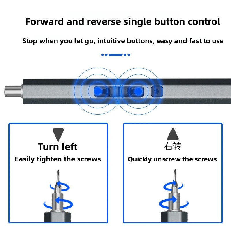 62-in-1 Precision Electric Screwdriver Set with Adjustable Torque and LED Light