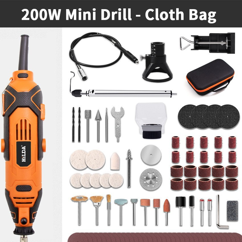 Electric Grinder Variable Speed Handheld Rotary Tool Kit