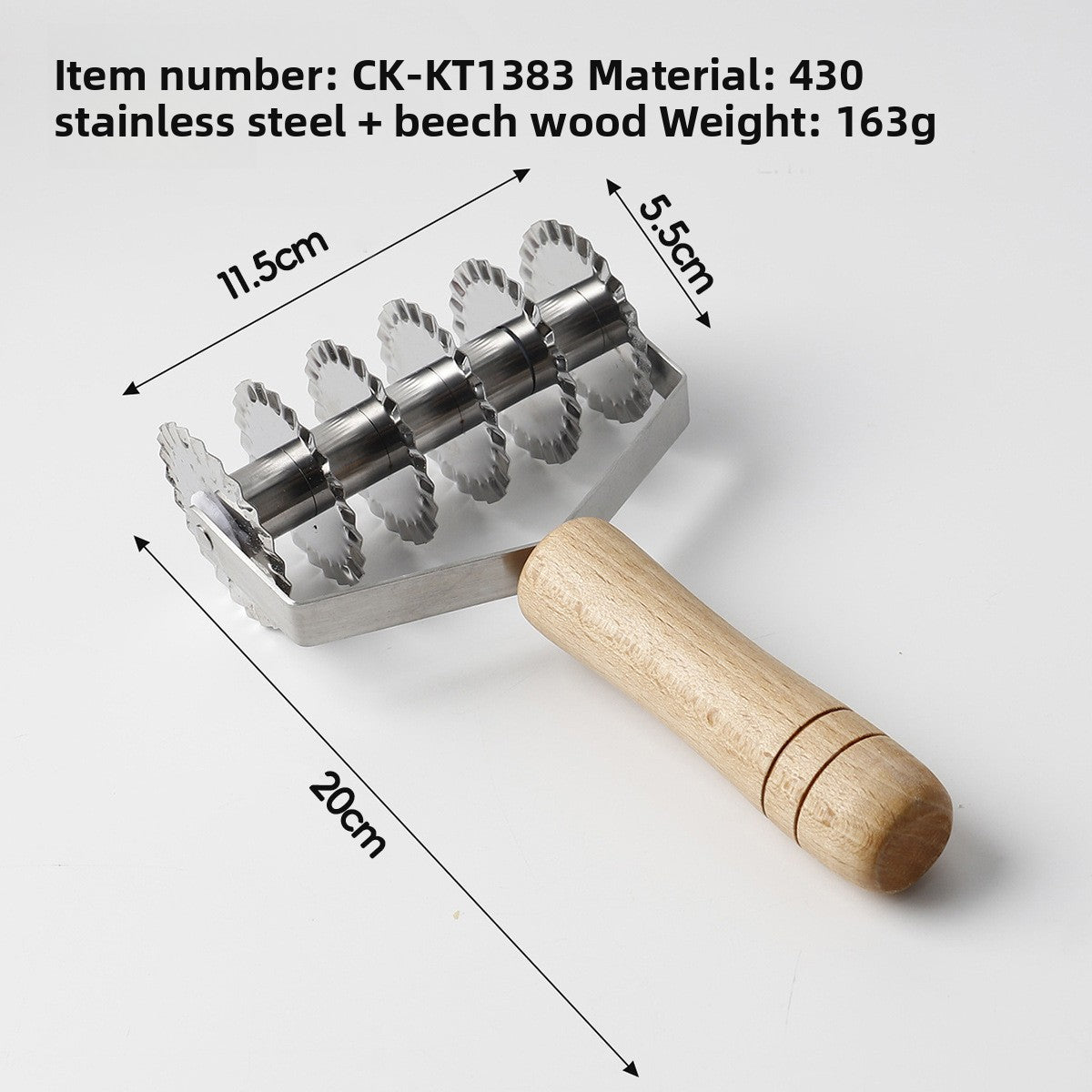 Stainless Steel Croissant Roller Cutter Baking Tool