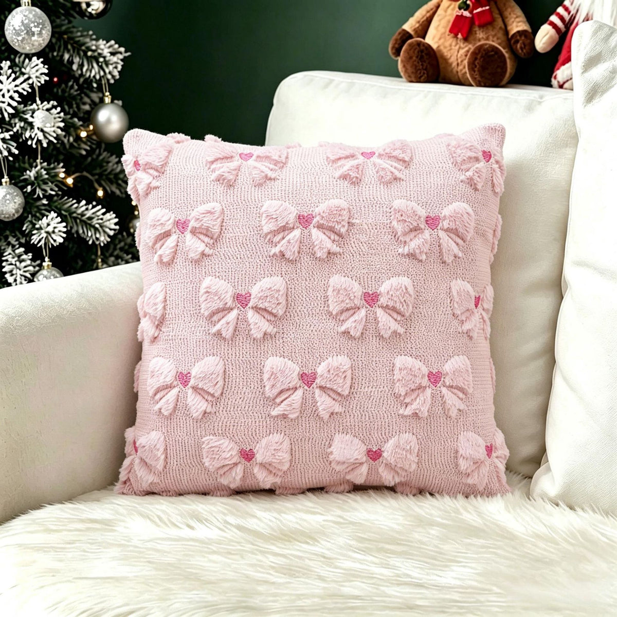 Christmas Themed Decorative Pillow Cover