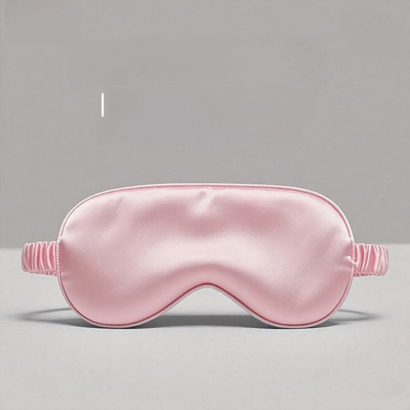 100% Mulberry Silk Sleep Mask, Double-Sided, 99.6% Light Blocking, Breathable Eye Mask for Sleeping with No-Pressure Fit