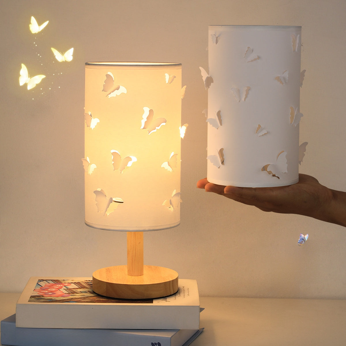 Modern Solid Wood Table Lamp