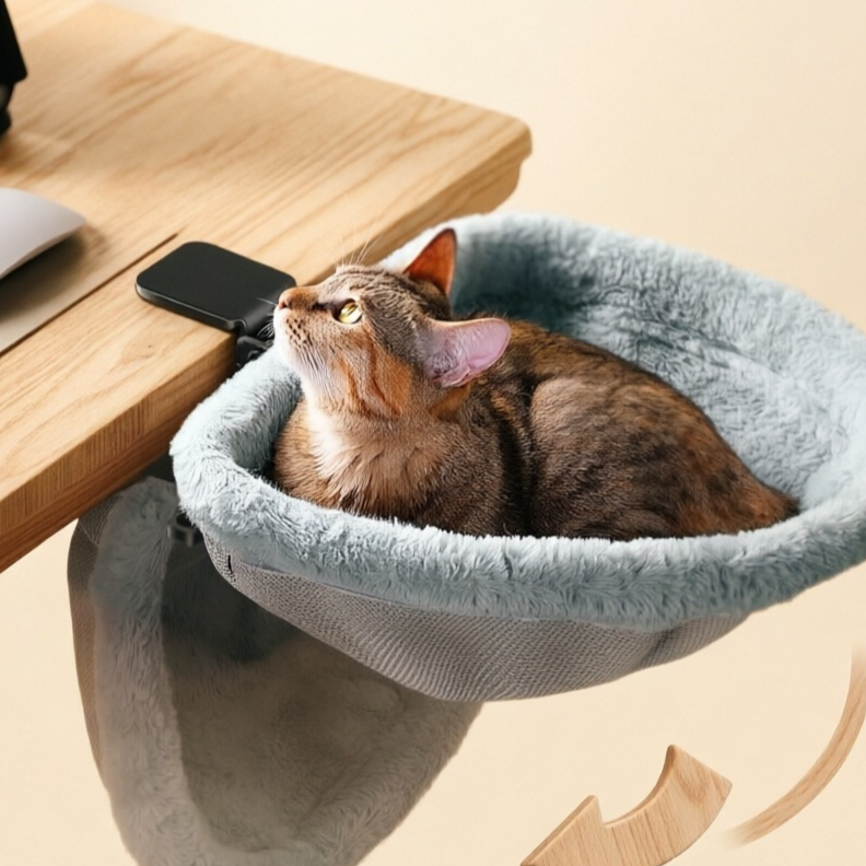 Foldable Desk Cat Bed