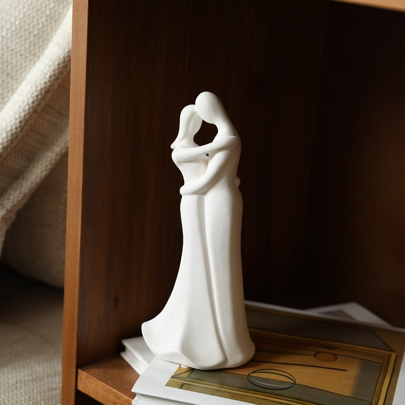 Ceramic Couple Figurines Home Decor