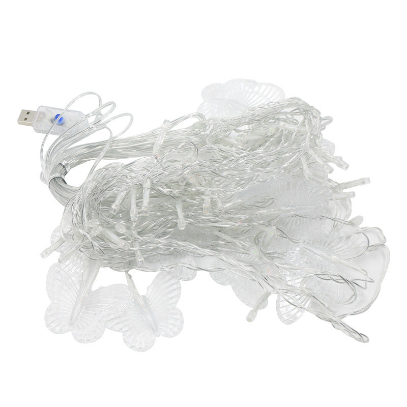 Butterfly Shape LED Curtain String Lights