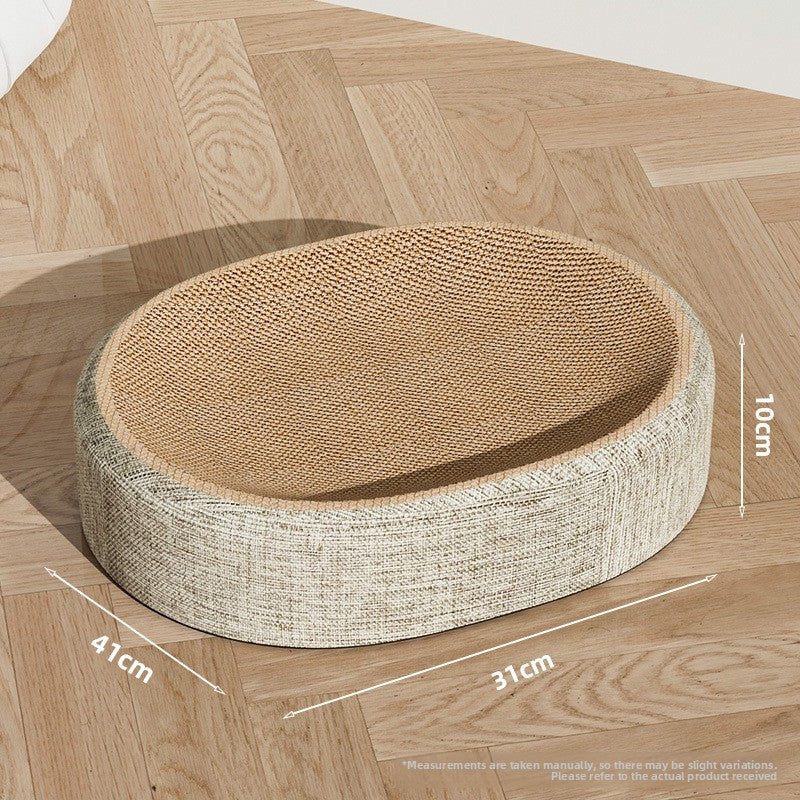 Durable Sisal Cat Scratch Board with Integrated Cat Nest