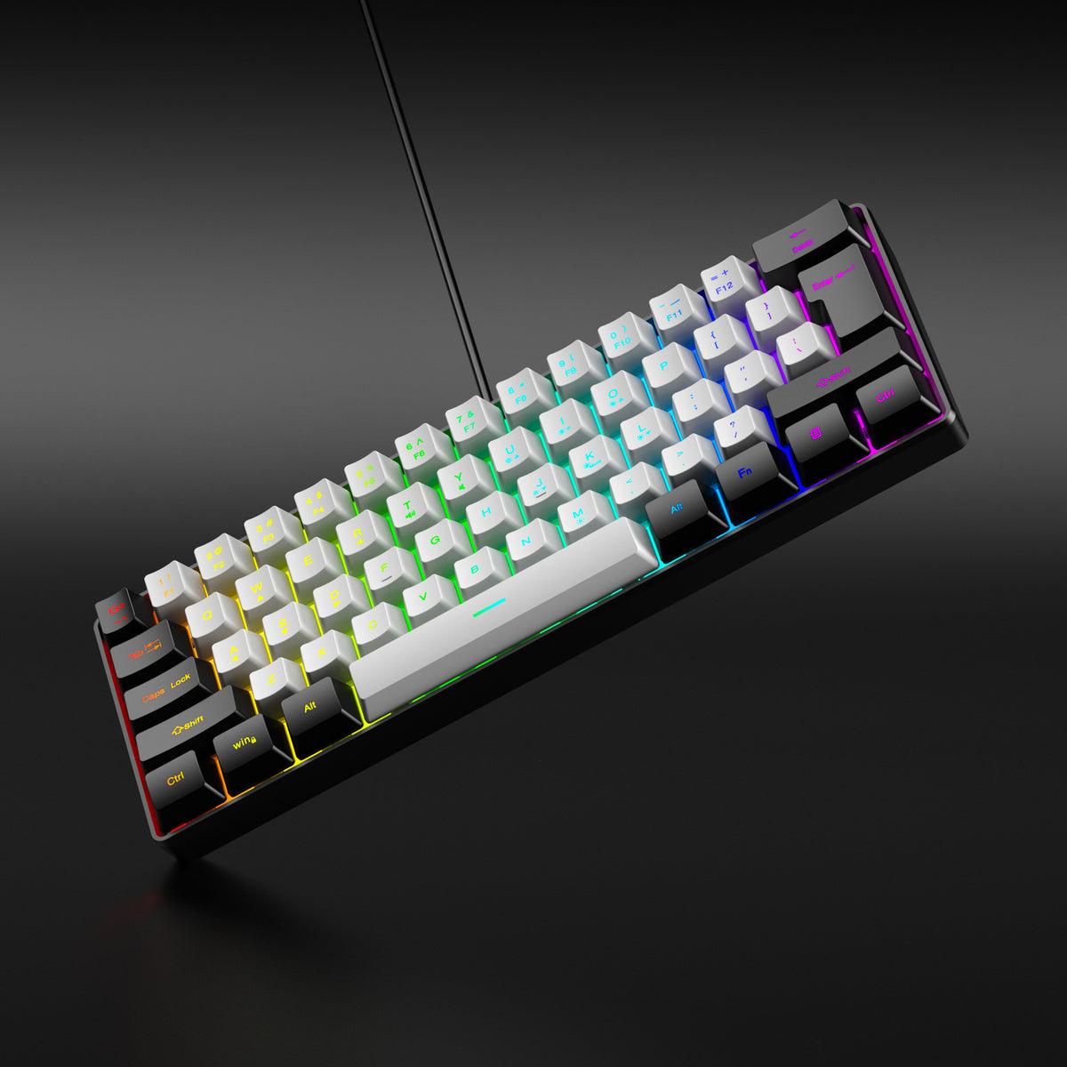 61 Key RGB Wired Keyboard and Mouse Combo