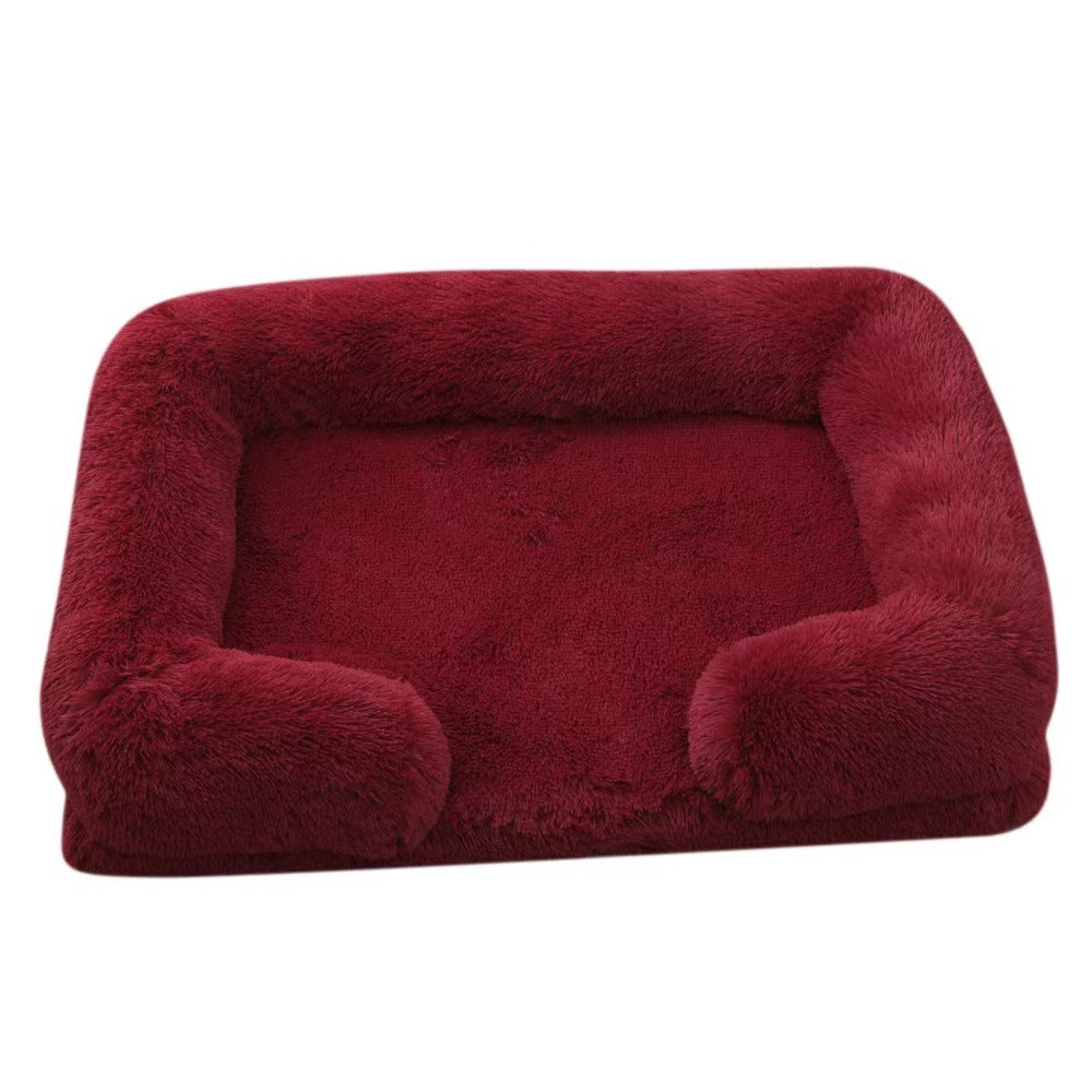 Plush Round Cat Bed