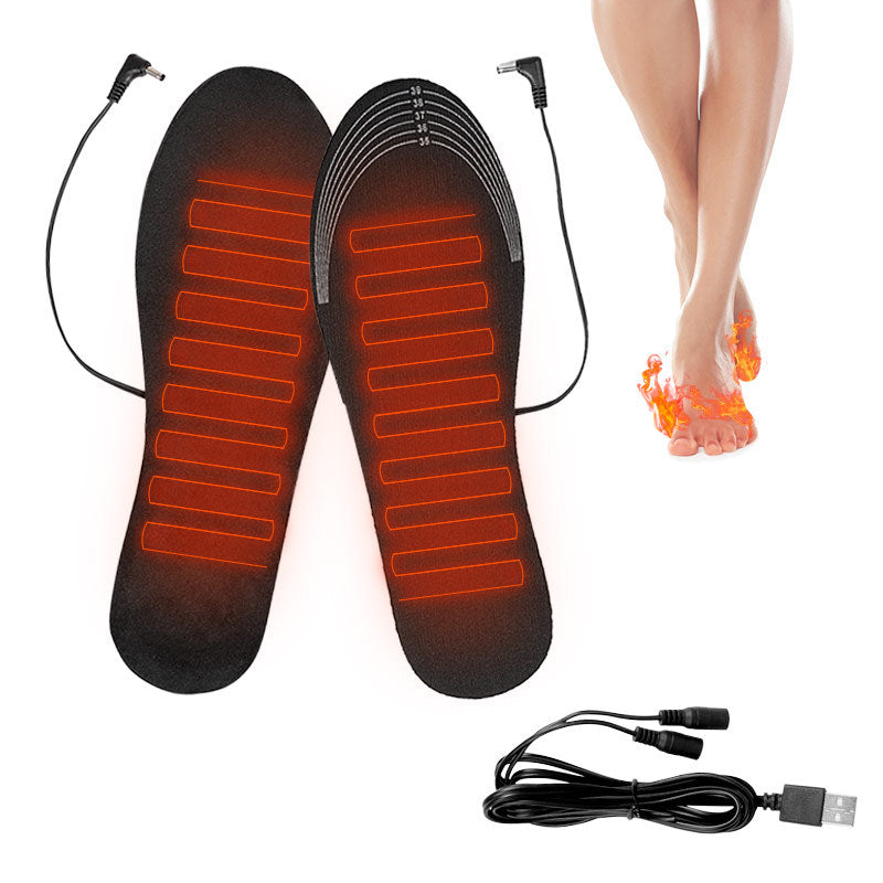 USB Electric Heating Insoles Warm Washable Foot Warmer