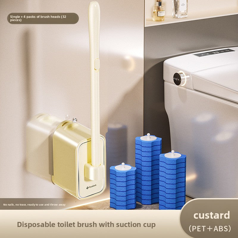 Suction Cup Disposable Toilet Brush Toilet Household