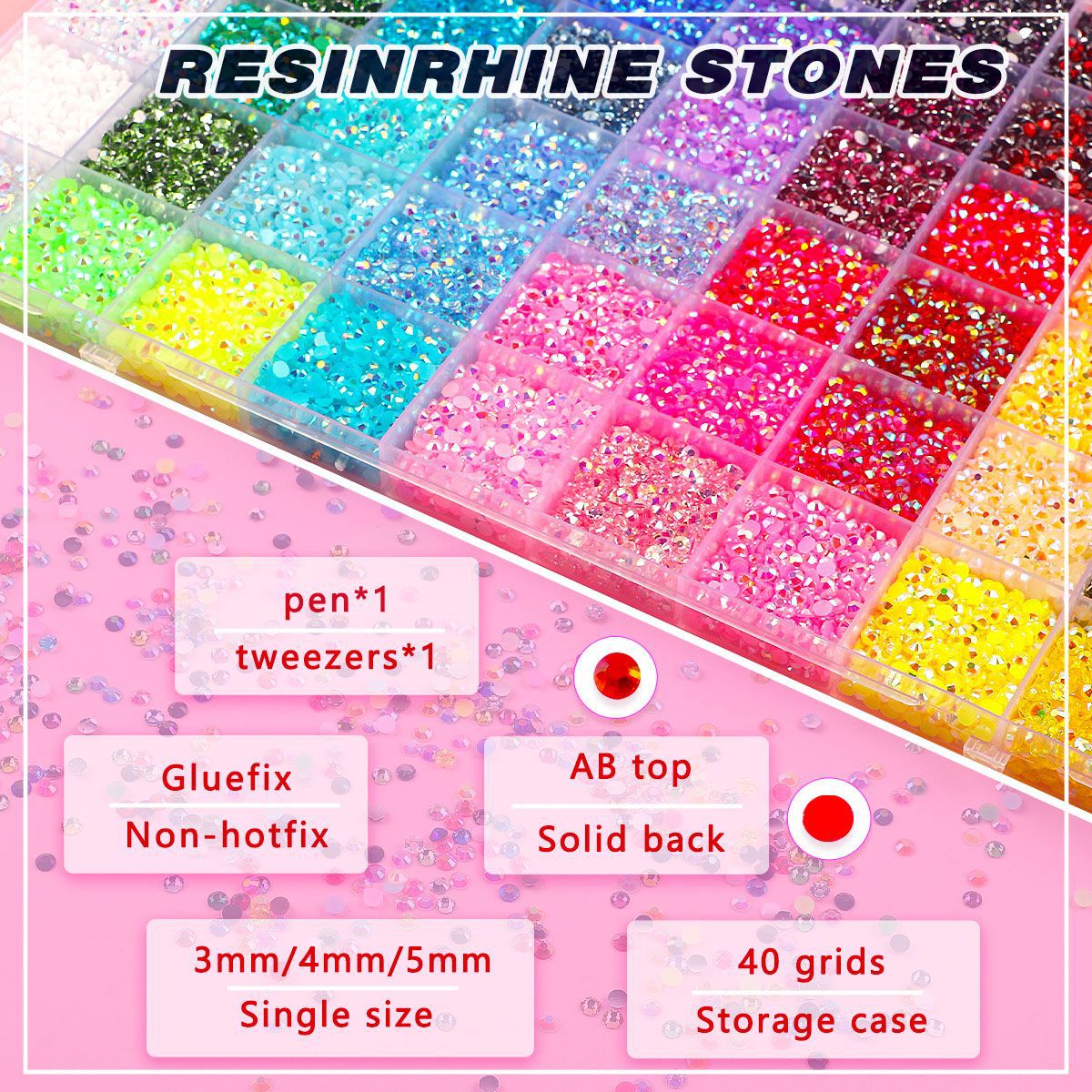 Resin Rhinestone Set