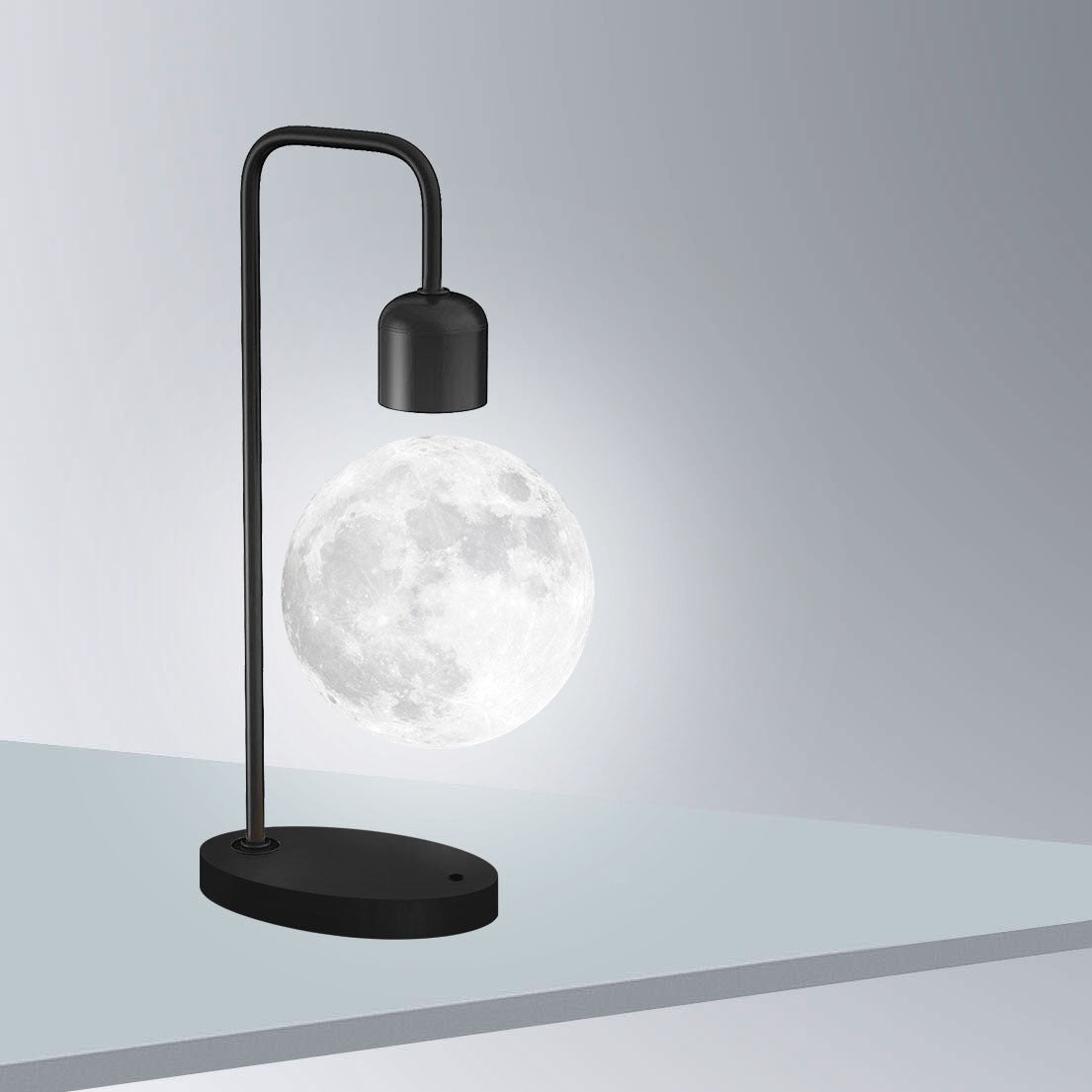 Magnetic Levitation Moon Lamp with Wireless Charging