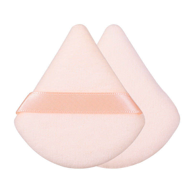Triangular and Round Velvet Powder Puff