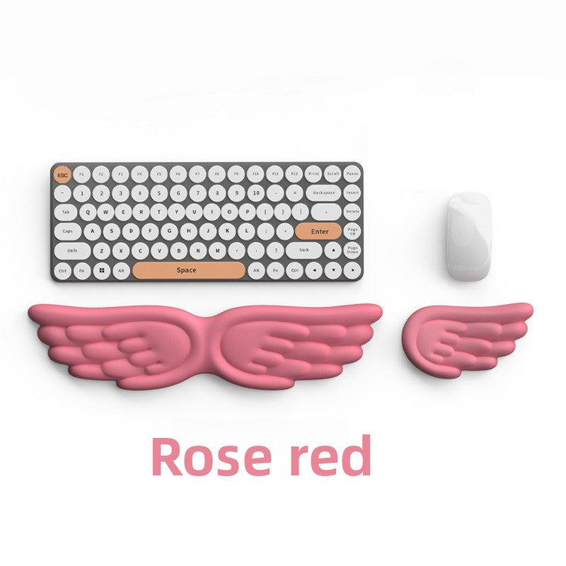 Creative Angel Wings Silicone Keyboard Wrist Rest Ergonomic Office Non-Slip Wrist Support