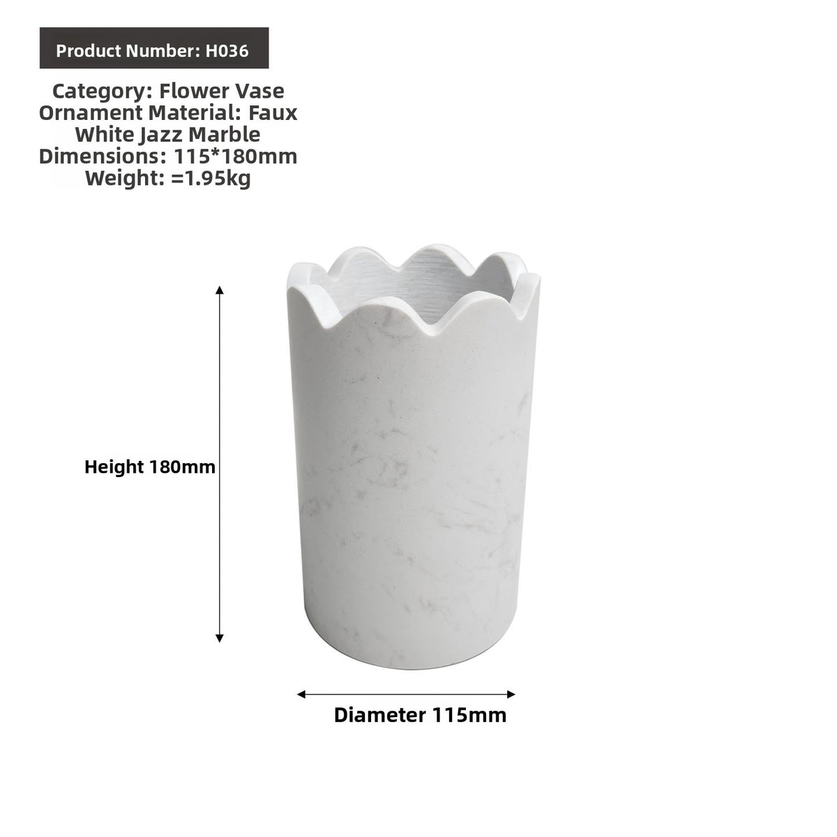 Modern Minimalist Stone Flower Vase