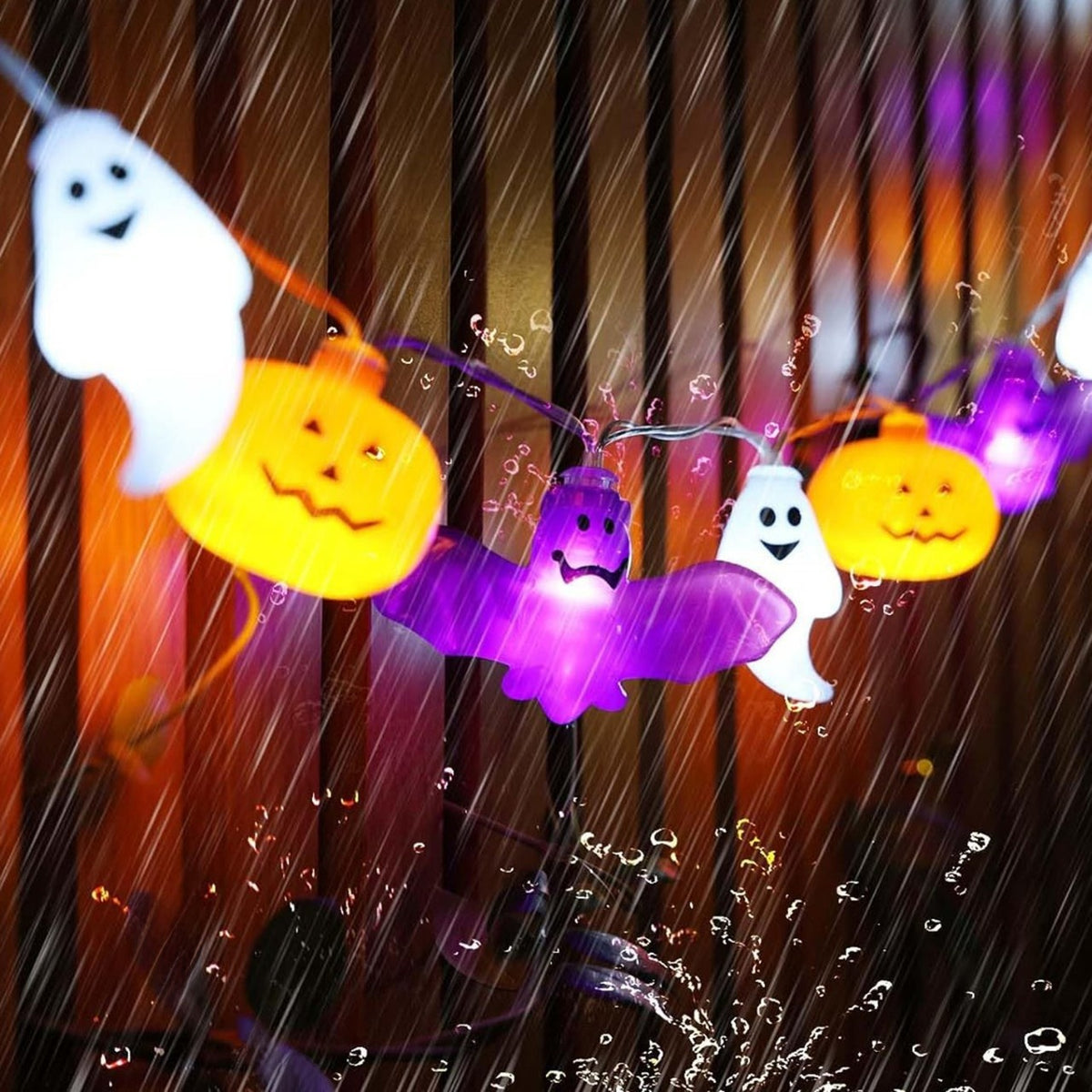 Pumpkin Ghost Bat Light