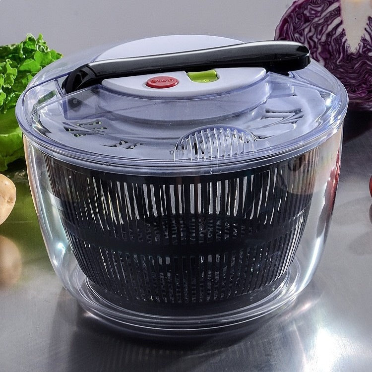Household Press-Type Salad Spinner and Vegetable Washer