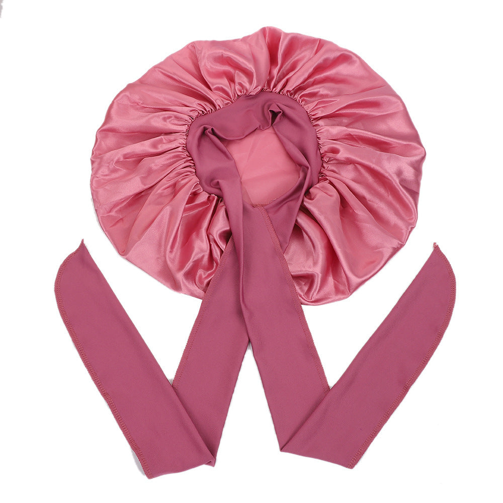 Womens Satin Sleep Cap Hair Protection Bonnet
