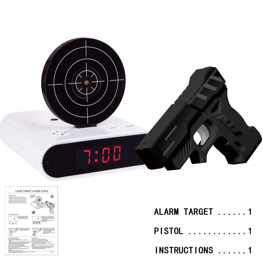 Infrared Target Alarm Clock with LED Display