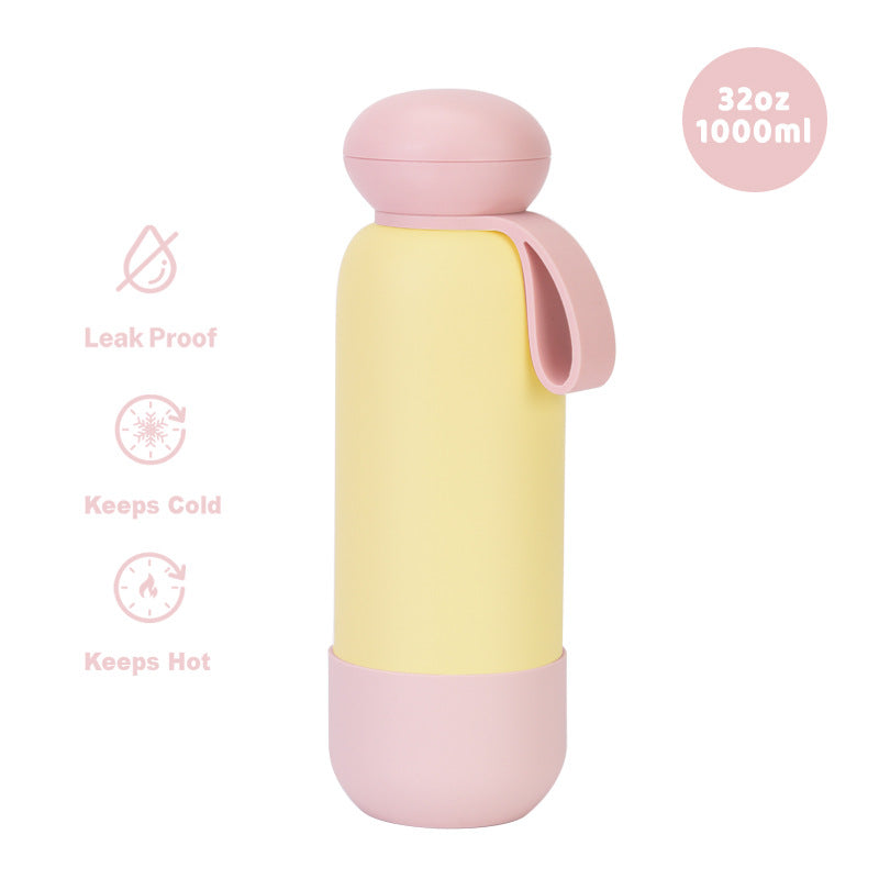 Large-capacity sports water bottle