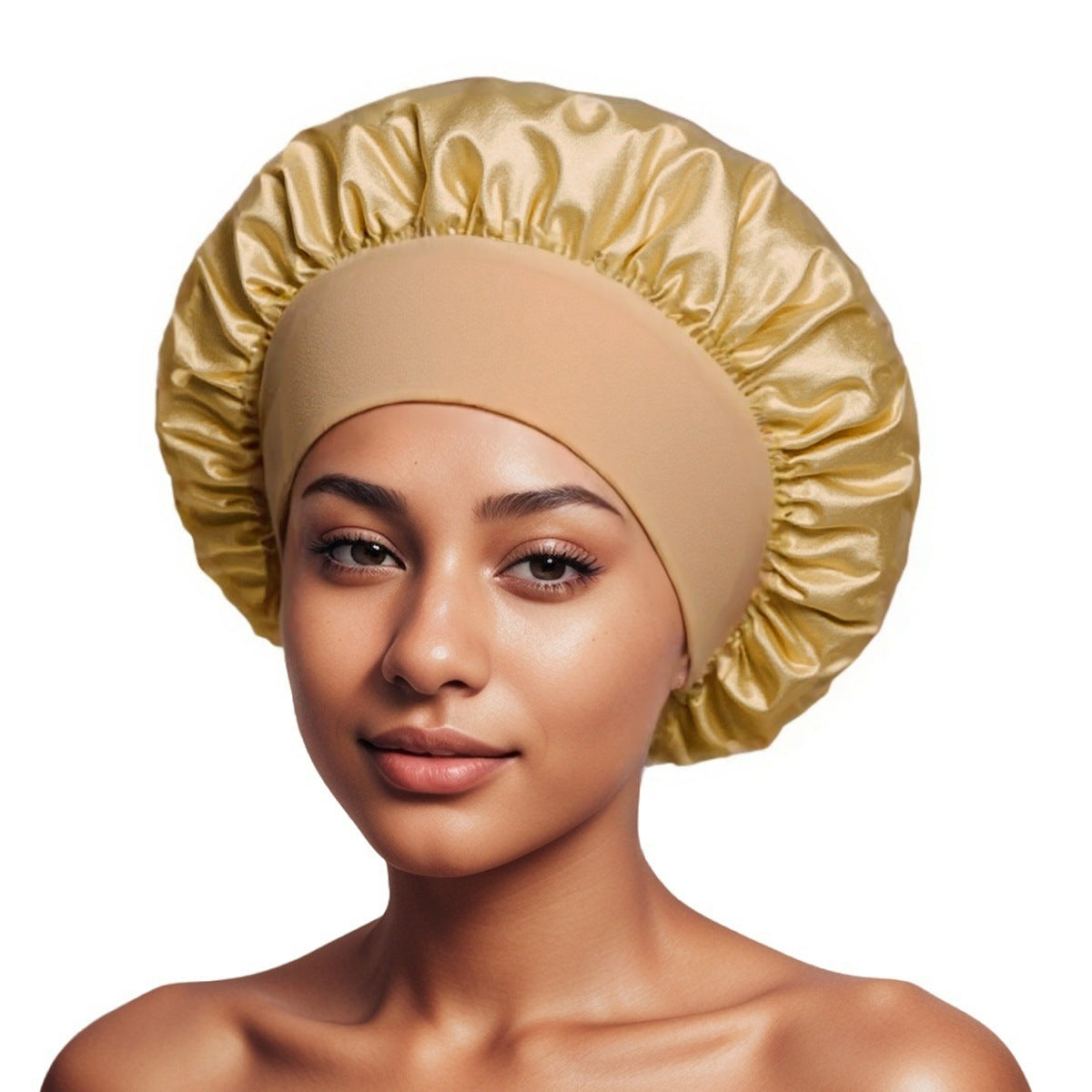 Satin Wide Brim Shower and Sleep Cap