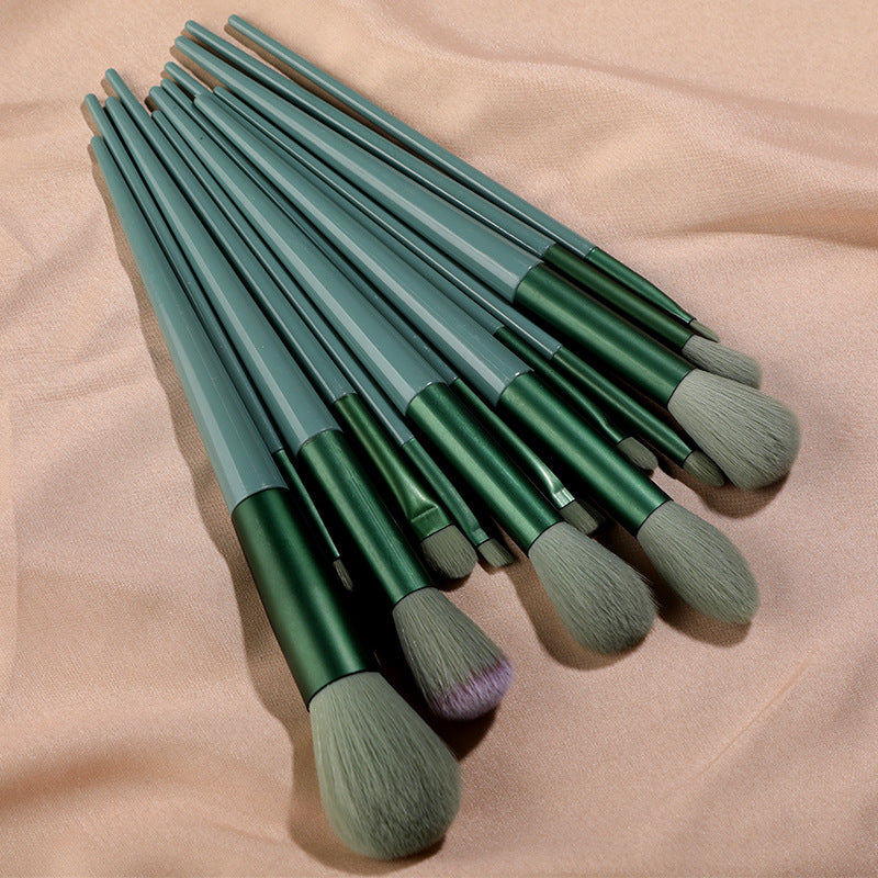 13-Piece Makeup Brush Set with Cloth Bag