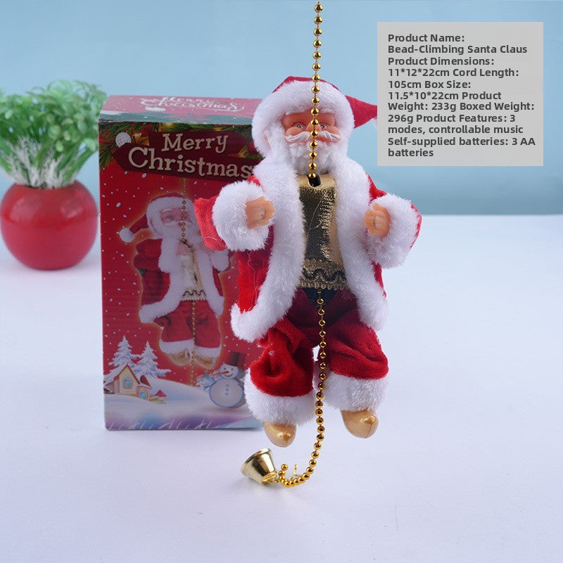 Climbing Pearl Santa Claus Electric Toy