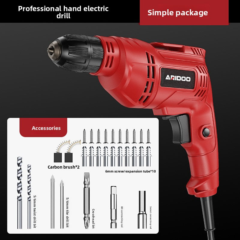 Multifunctional Electric Hand Drill with Adjustable Speed