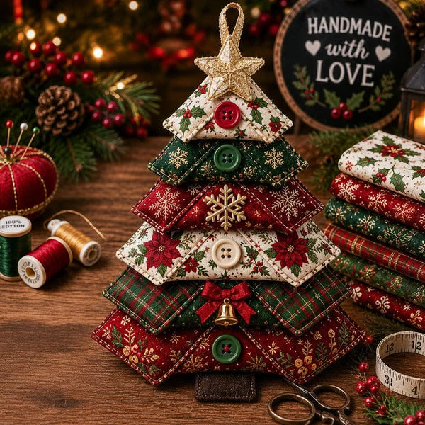 Layered Fabric Ornament DIY Sewing Kit