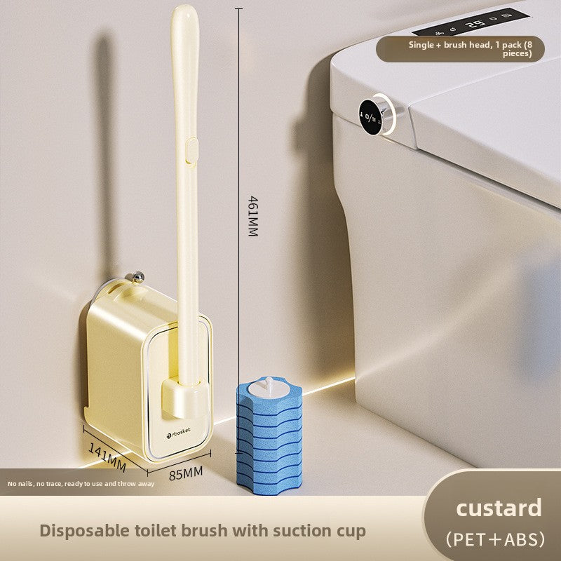 Suction Cup Disposable Toilet Brush Toilet Household