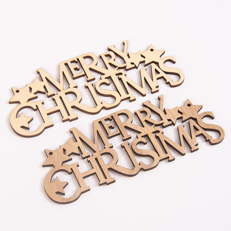 Wooden Christmas Hanging Ornament