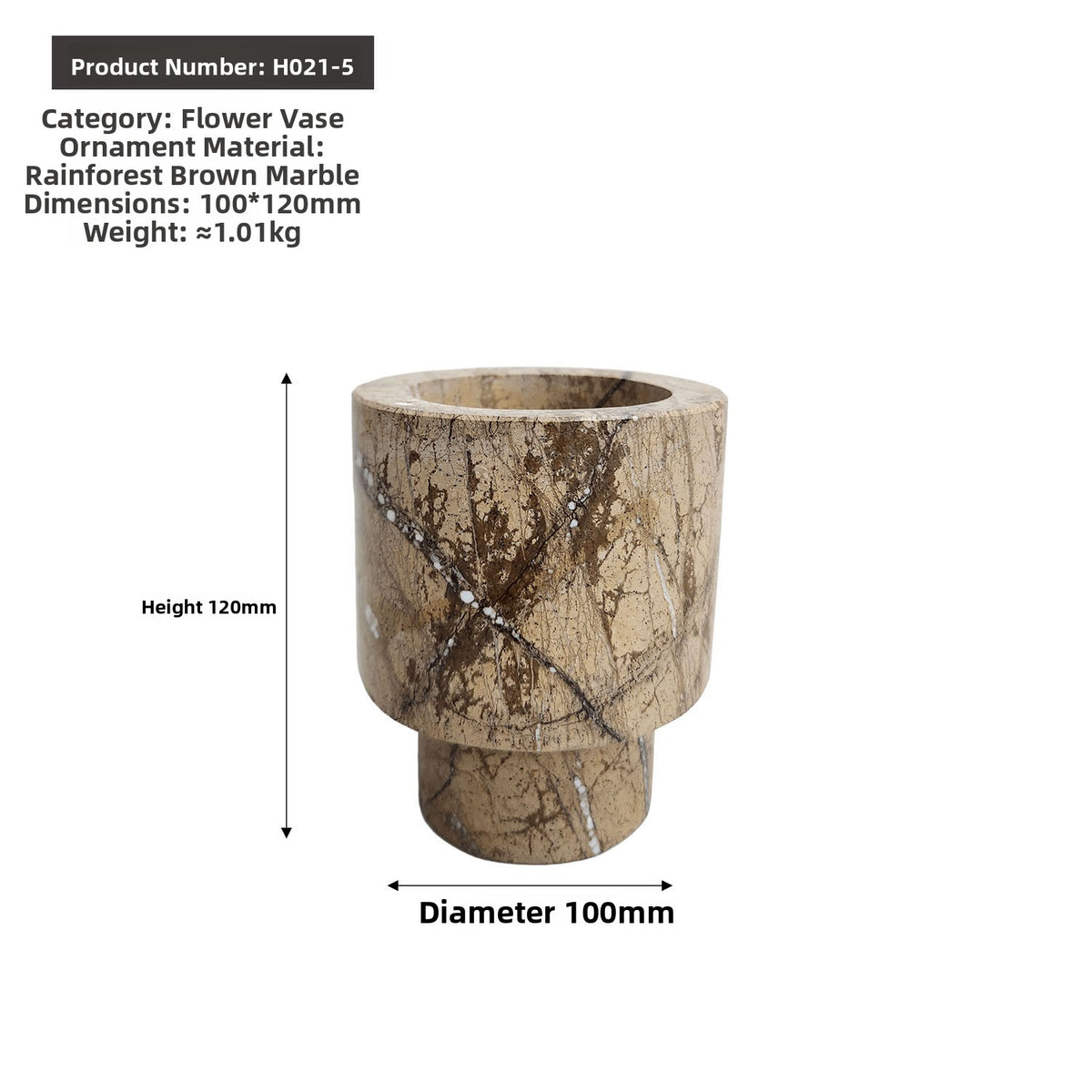 Modern Minimalist Stone Flower Vase