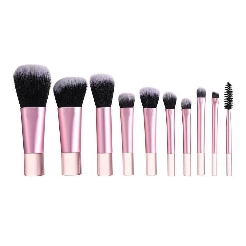 10-Piece Mini Travel Makeup Brush Set