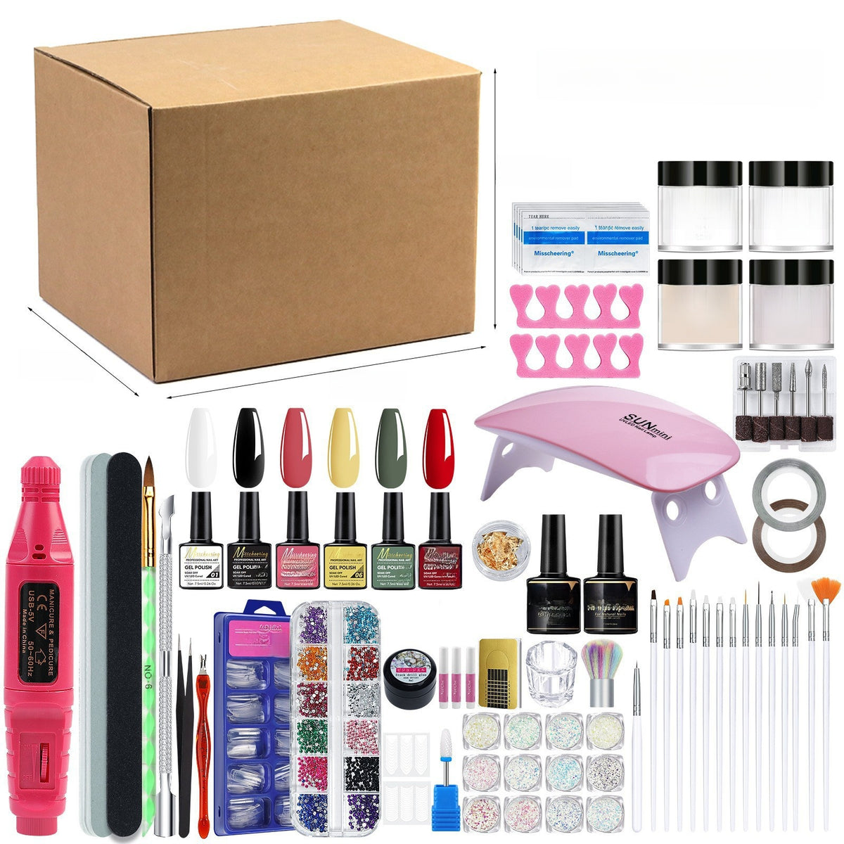 35 Pieces Manicure Set with Nail Lamp
