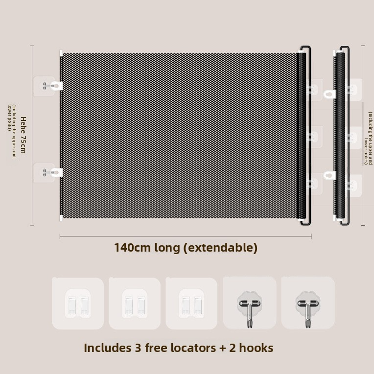 Retractable Pet Barrier Gate
