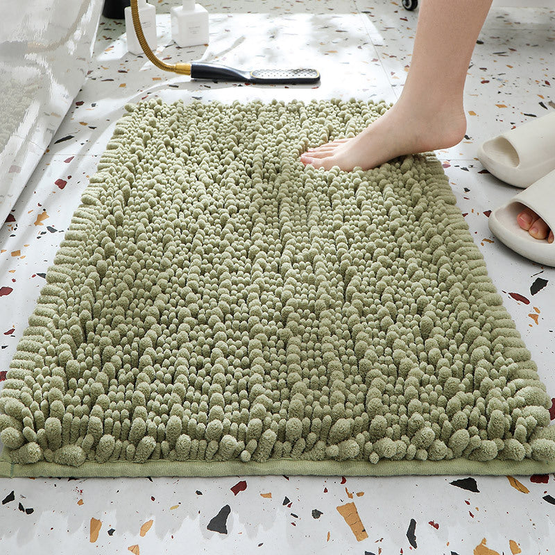 Thick Absorbent Chenille Bath Mat Non Slip Long Pile Home Floor Rug Machine Washable