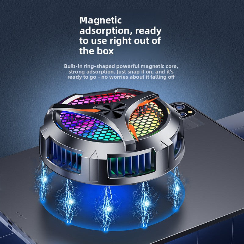 Semiconductor Tablet Cooler with Magnetic Suction, Digital Display, and 3-Level Adjustment