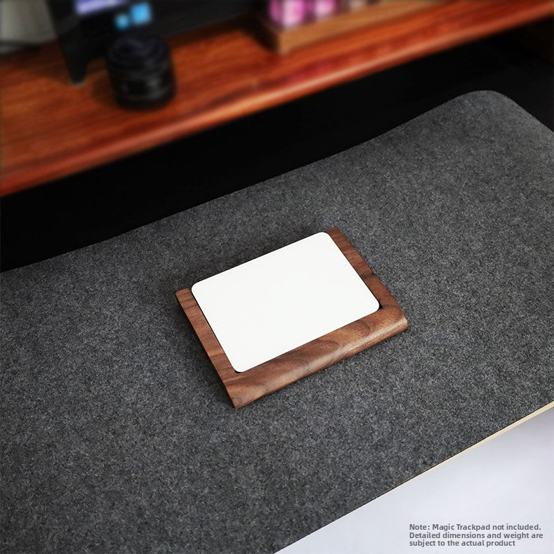 Walnut Wood Keyboard and Touchpad Stand with Wrist Rest