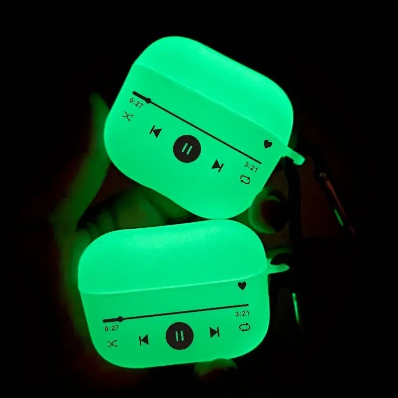 Light-emitting earphone case
