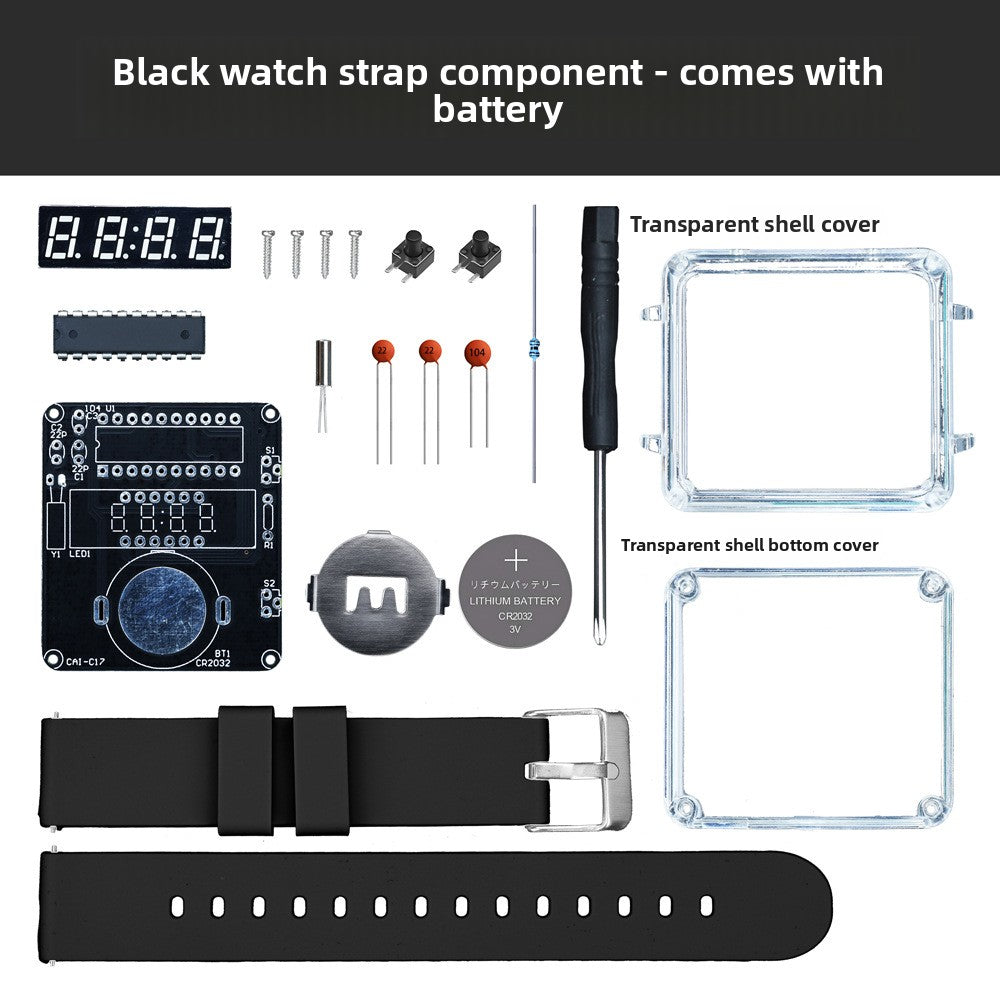 DIY LED Digital Watch Assembly Kit