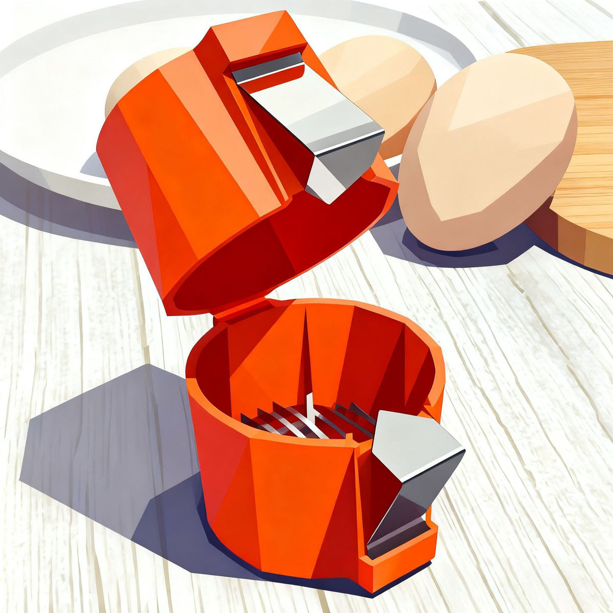 Manual Egg Shell Opener and Separator