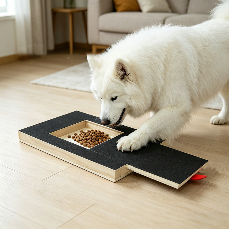 Wooden dog nail file