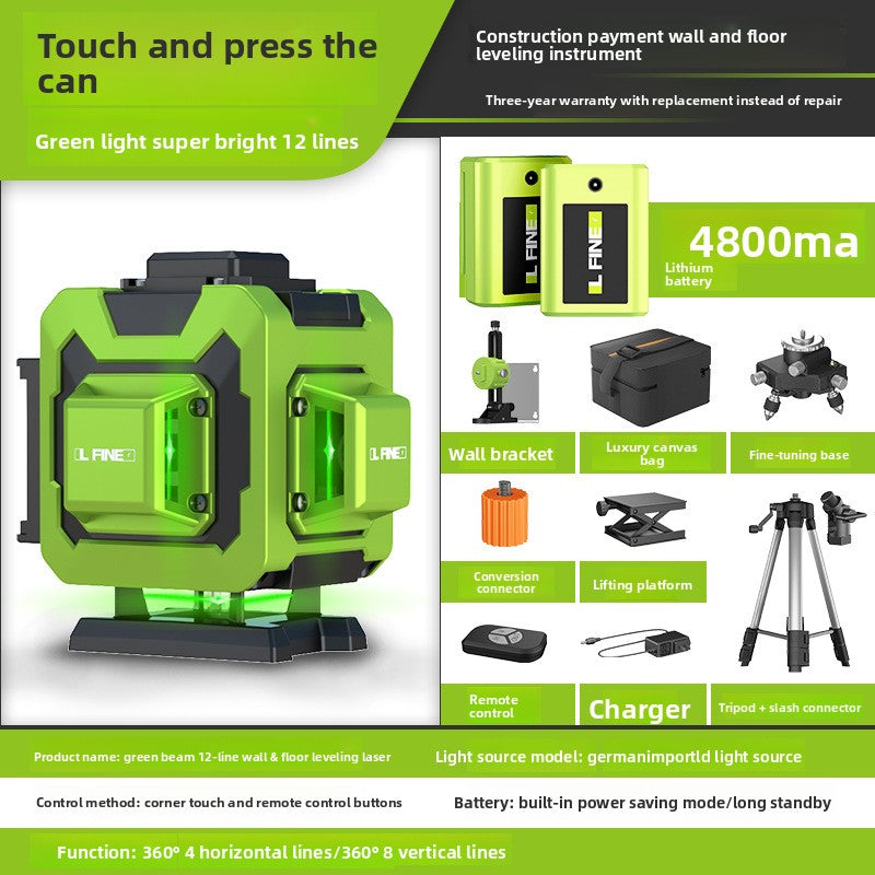 Green Laser Level 12/16 Line