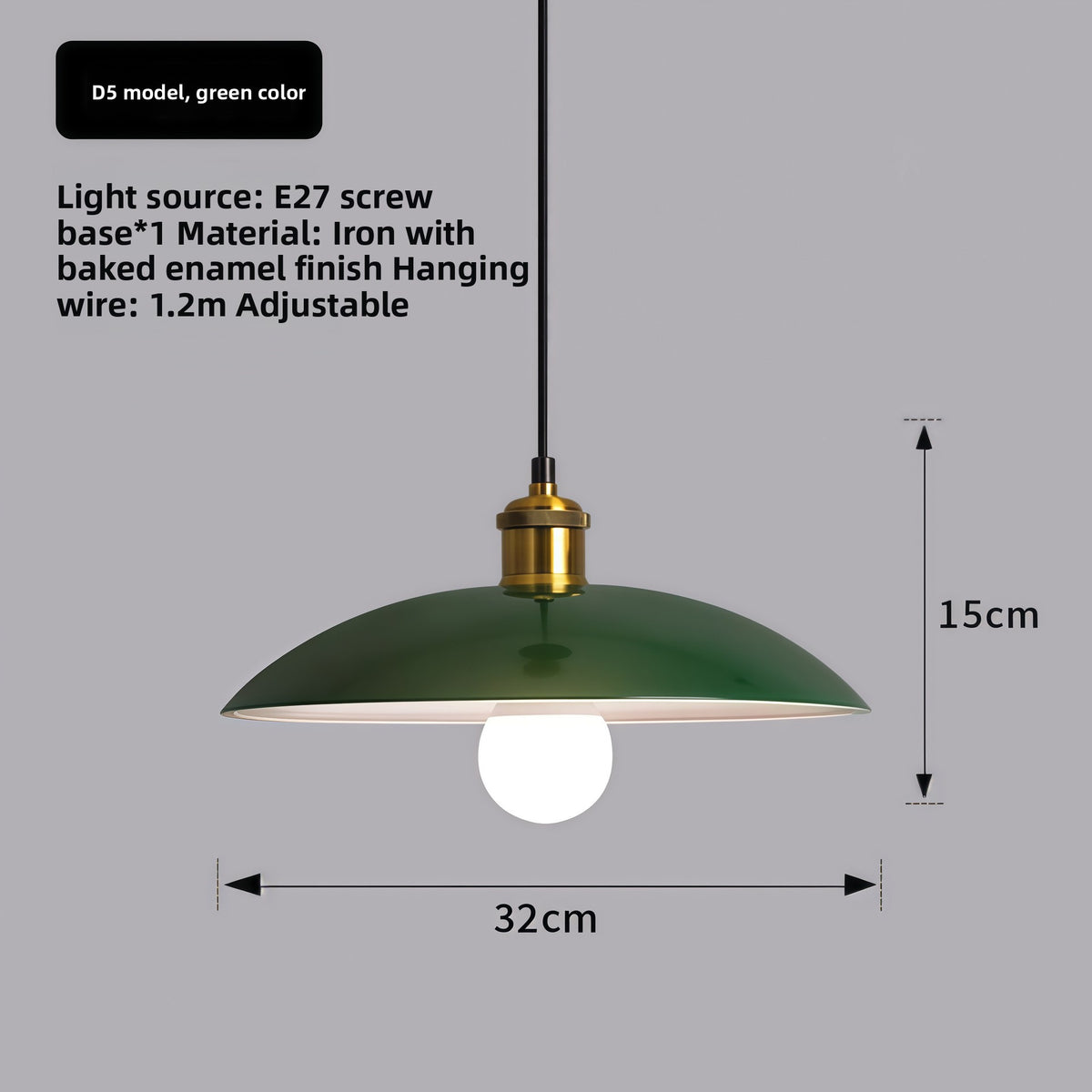 Retro Industrial Iron Pendant Lamp Chandelier