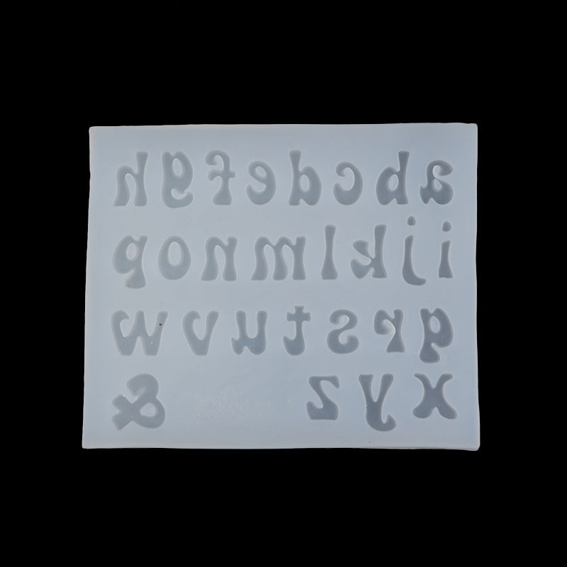DIY Liquid Silicone Letter Number Mold for Baking Cake Chocolate Fondant Clay