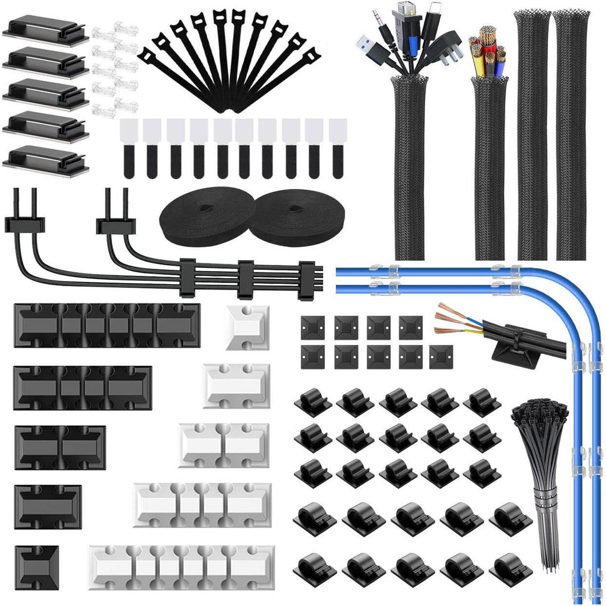 Self-Adhesive Cable Management Clips