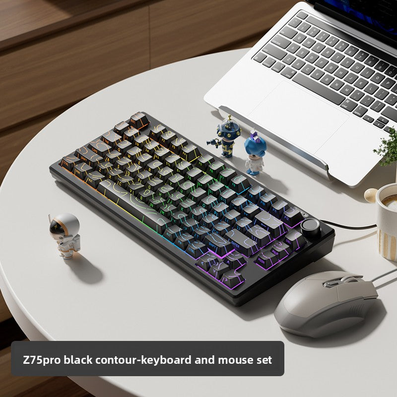 Mechanical Feel Silent Keyboard and Mouse Combo